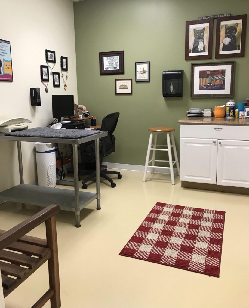 A quiet exam room at the clinic